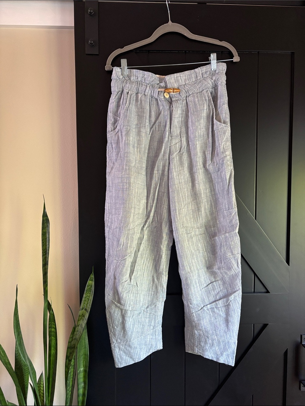 Light Blue Linen Trousers